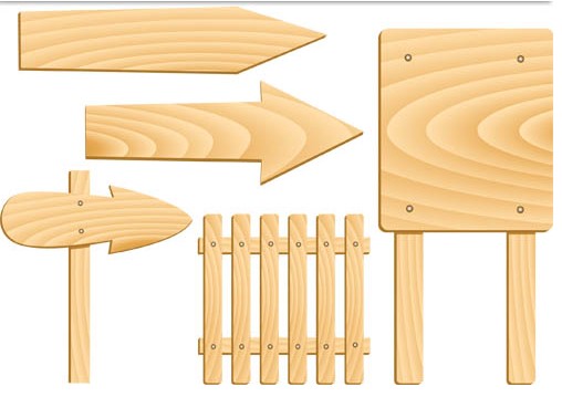 Light Wood Boards vectors graphics