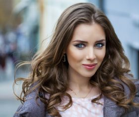 Light make-up woman Stock Photo