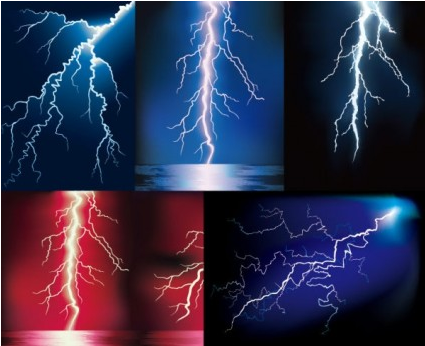 Lightning vector graphics