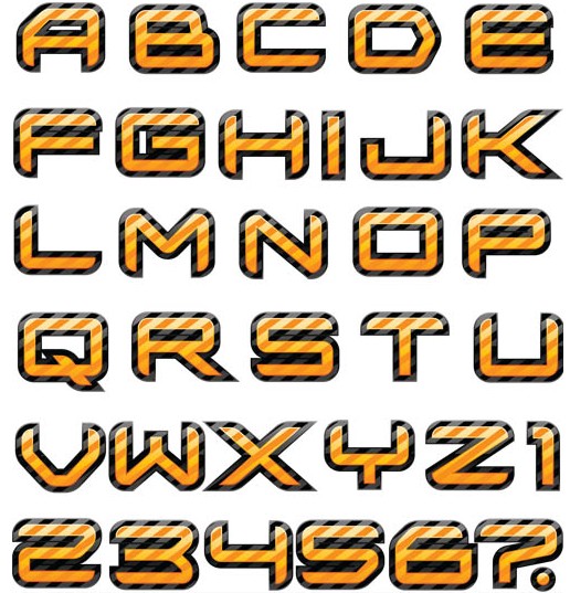 Linear Alphabet vector