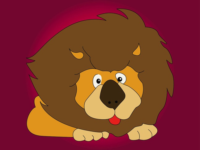 Lion Character design vector free download