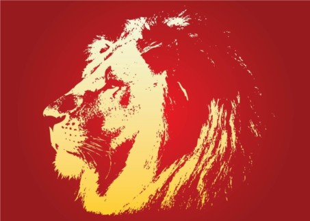Lion Face vector graphics