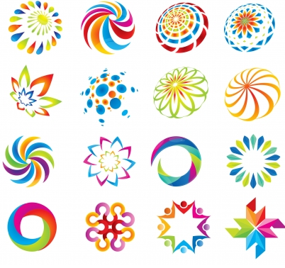 Logo Design Element Abstract Collection Free Vector Free