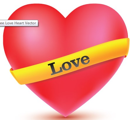 Love Heart set vector