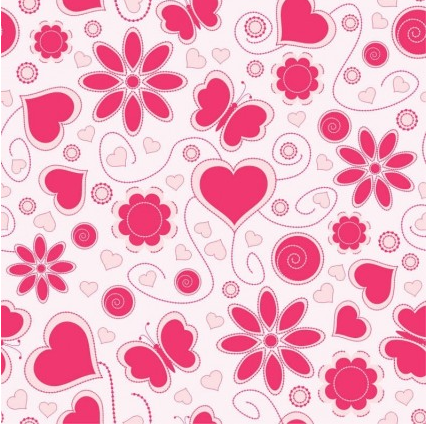 Love Pattern Background vector graphics