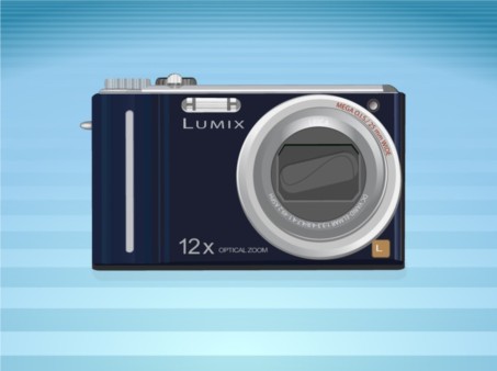 Lumix Camera shiny vector
