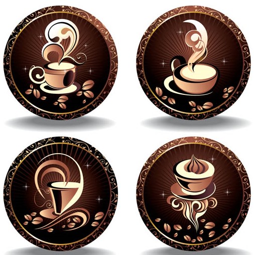 Luxury Coffee Labels Vector set