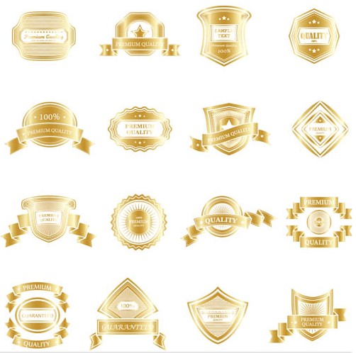 Luxury Golden Labels 2 vector