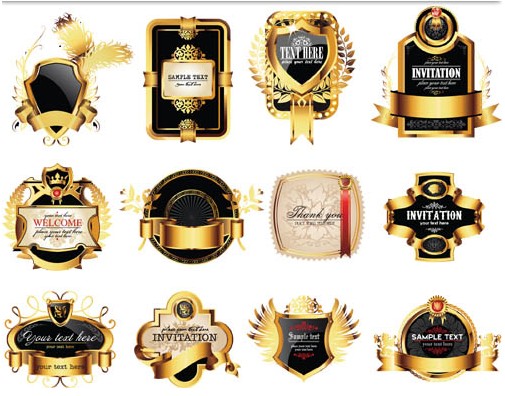 Luxury Labels vector graphics