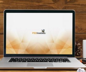 MacBook Pro Front View Mockup PSD Material