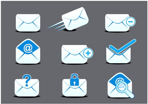 Mail Icons graphic vector