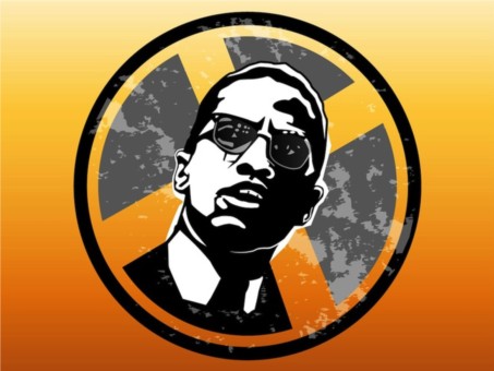 Malcolm X Badge vector