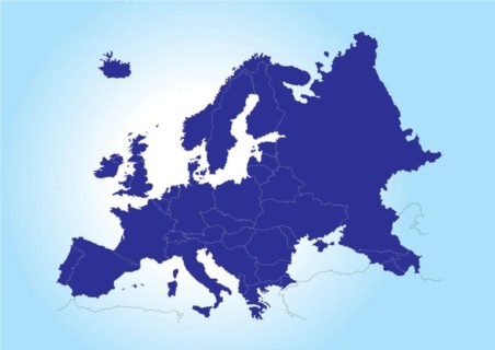 Map Europe vectors graphic