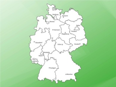 Map Germany vector