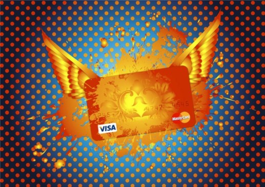 Mastercard VisCredit Card vector graphics