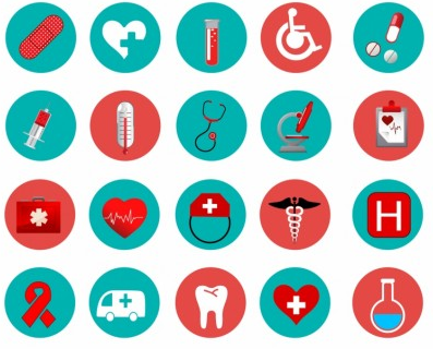 Medical Icons free vector graphic