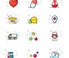 Medical icon hand drawn vector