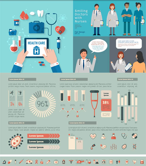 Medicine Backgrounds vectors graphics