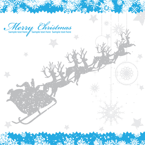 Merry Christmas Background set vector