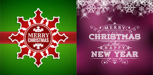 Merry Christmas Backgrounds vectors material