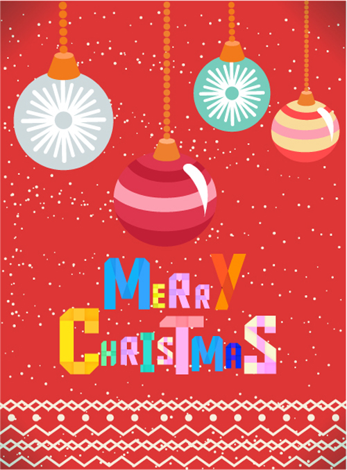 Merry Christmas color background 1 vector graphics