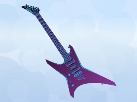 Metal Guitar vector set