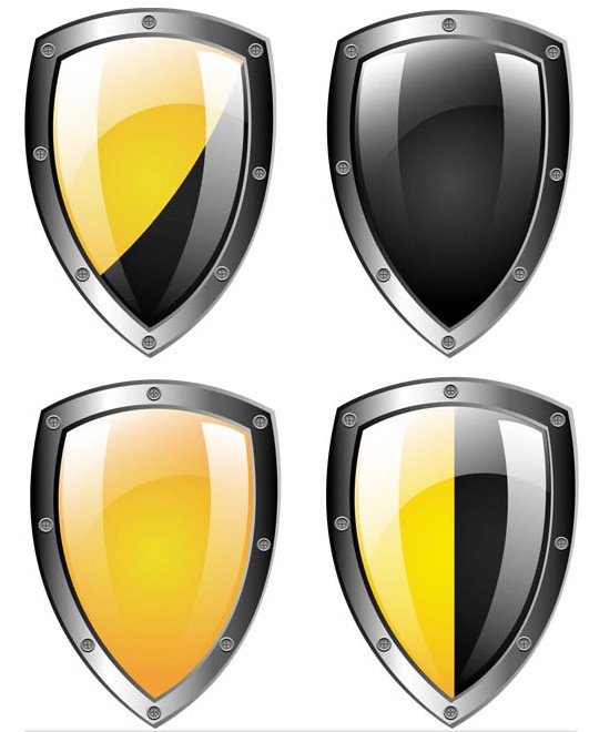 Metal Shields free vectors material