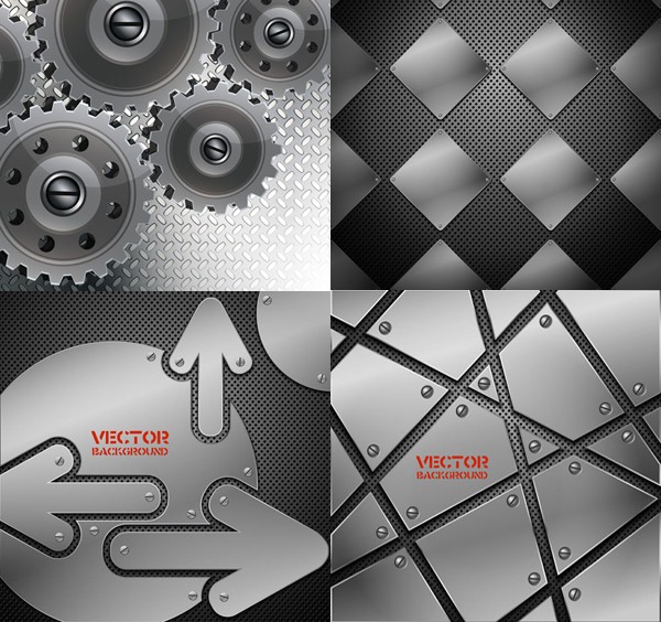 Metal texture background design vector