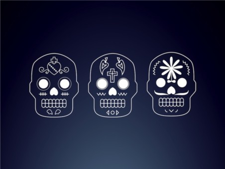 Mexican Skulls vector