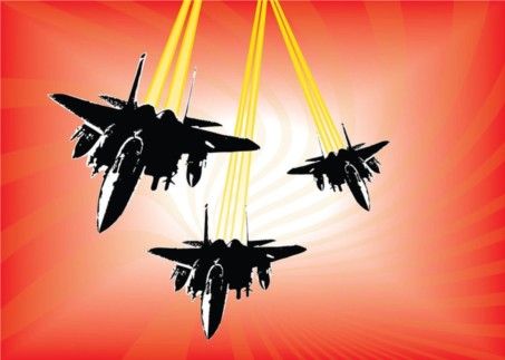 Military Jets vector design