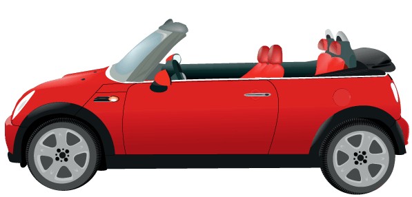 Mini Morris Car Image vector design
