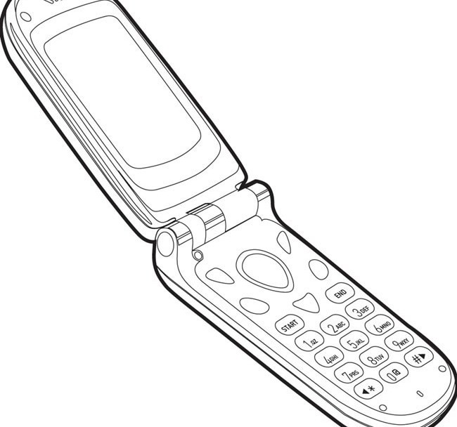 Mobile phone 3 vector