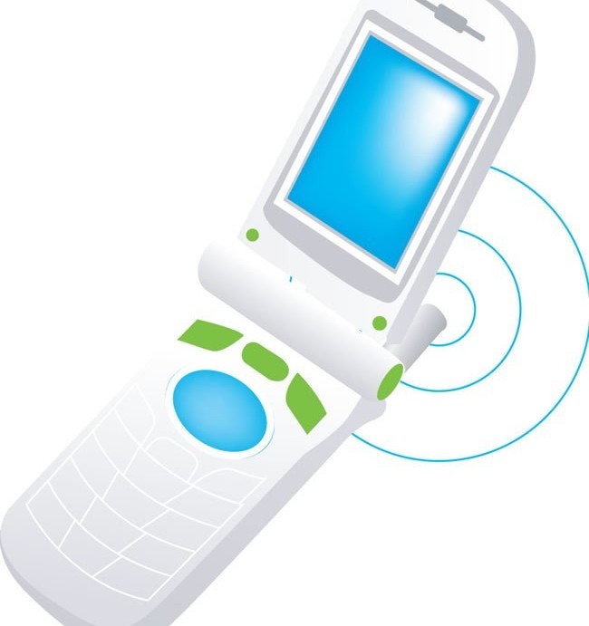 Mobile phone 7 vector