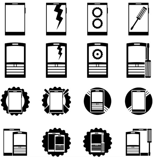 Modern Communications Icons vector