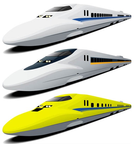Modern Trains vector