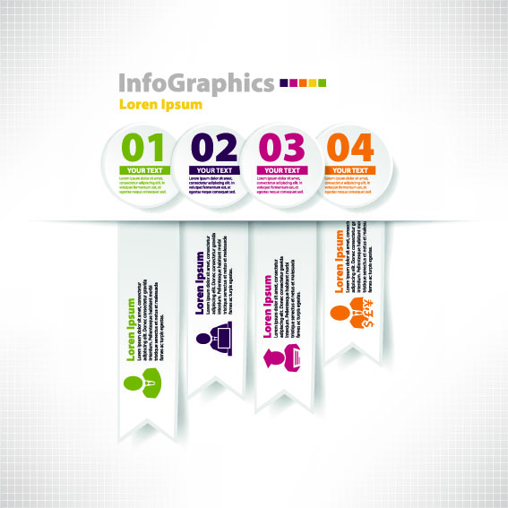 Modern infographics background 1 graphics vector graphic