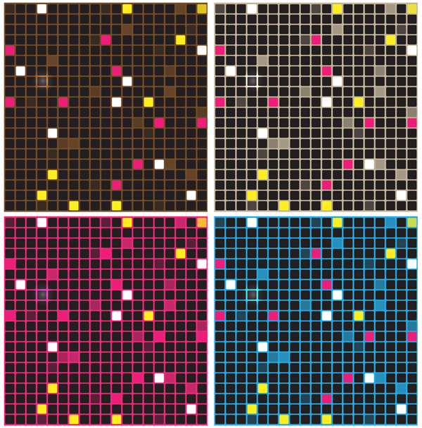 Mosaic backgrounds design vector