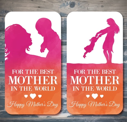 Mothers Day poster Thanksgiving Card Vector