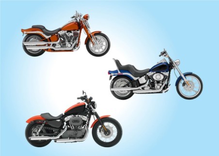 Motorcycles vector