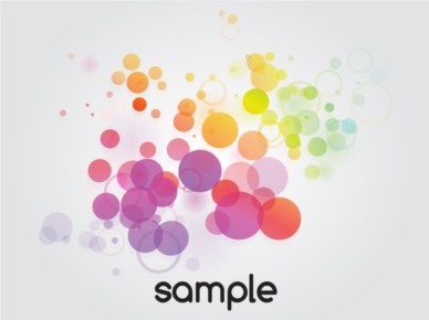 Multicolored Bubbles vectors graphics
