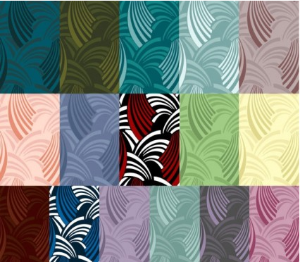 Multistyle wave background vector