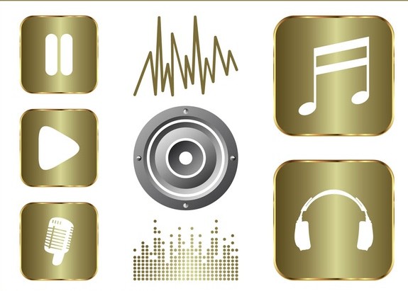 Music And Sound Graphics Set vector