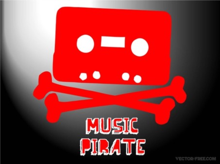 Music Piracy vector design