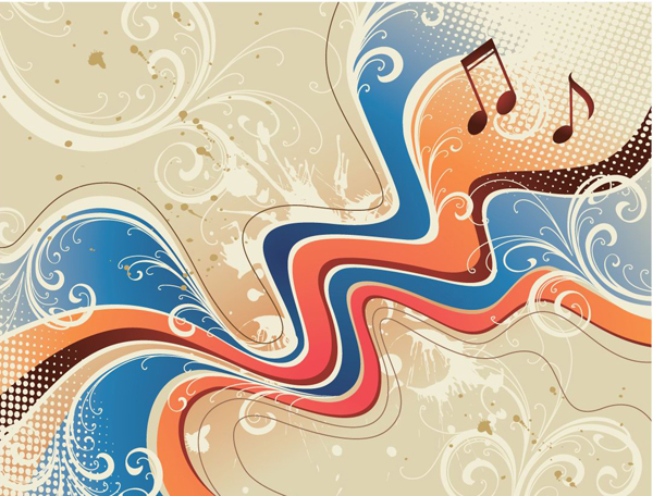 Music abstract background 2 vector