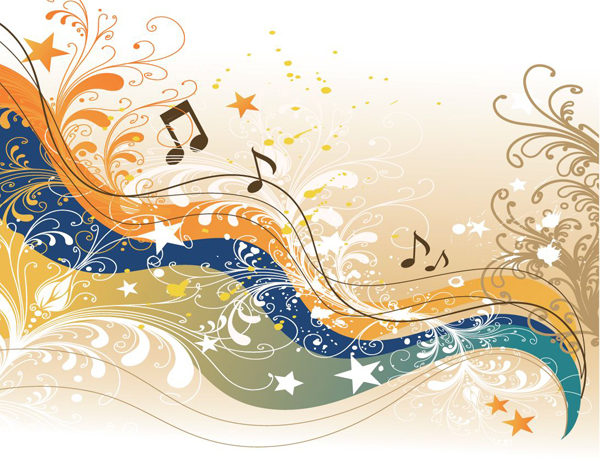 Music abstract background 4 vector