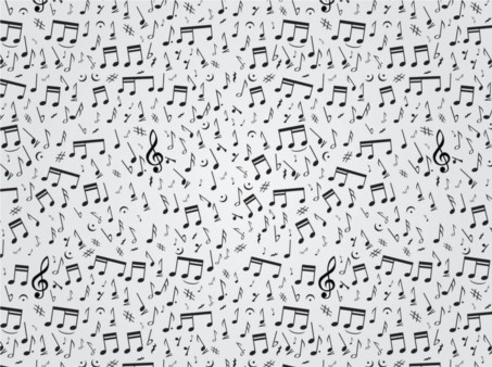 Musical Notes Pattern vectors graphics
