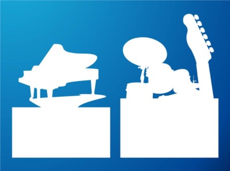 Musical Silhouettes vectors graphic