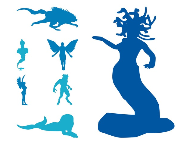 Mythological Creatures art vector graphics