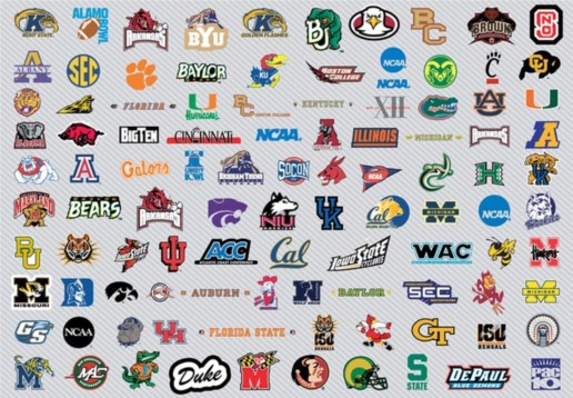 NCAA Basketball Logos set 1 vectors