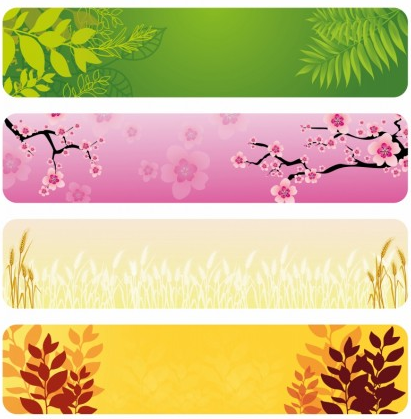 Natural Banners free vectors graphic